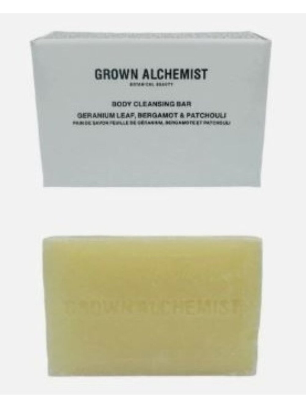 Grown Alchemist Body Cleansing Bar Geranium Leaf Bergamot Patchouli Lot of 4 NEW